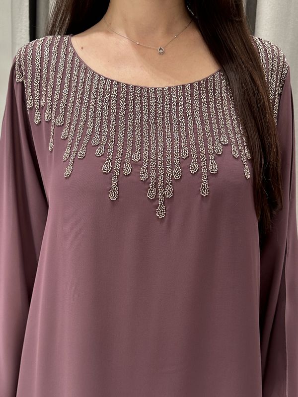 2 Pc Chiffon Handmade Embroidery